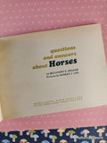 Vintage 1973 2nd Printing Questions and Answers About Horses TW2221 Scholastic Softcover