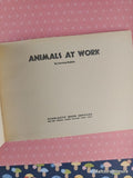 Vintage 1973 1st Printing Animals at Work TW2381 Scholastic Softcover, Like New
