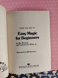 Vintage 1979 1st Printing Easy Magic for Beginners Scholastic Softcover, Like New