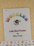 Vintage 1975 Wuzzles Little Word Puzzles TJ3027 Scholastic Softcover