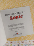 Vintage 1975 1st Printing Louie by Ezra Jack Keats TJ4158 Scholastic Softcover