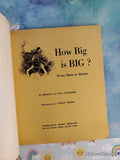 Vintage 1971 5th Printing How Big is BIG? TJ366 Scholastic Softcover