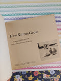 Vintage 1979 1st Printing How Kittens Grow TJ2610 Scholastic Softcover