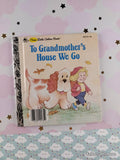 Vintage 1986 To Grandmother's House We Go First Little Golden Book Miniature Hardcover