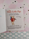 Vintage 1988 The Three Little Pigs First Little Golden Book Miniature Hardcover