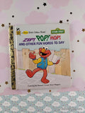 Vintage 1997 Sesame Street: Zip! Pop! Hop! & Other Fun Words to Say First Little Golden Book Miniature Hardcover