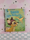 Vintage 1982 Disney's Bambi & the Butterfly First Little Golden Book Miniature Hardcover
