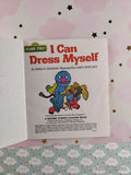 Vintage 1995 Sesame Street: I Can Dress Myself First Little Golden Book Miniature Hardcover