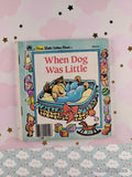 Vintage 1983 When Dog Was Little First Little Golden Book Miniature Hardcover