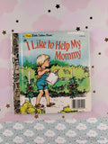 Vintage 1991 I Like to Help My Mommy First Little Golden Book Miniature Hardcover