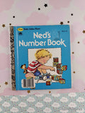 Vintage 1981 Ned's Number Book First Little Golden Book Miniature Hardcover