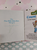 Vintage 1986 Sesame Street: Count to Ten First Little Golden Book Miniature Hardcover