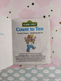 Vintage 1986 Sesame Street: Count to Ten First Little Golden Book Miniature Hardcover