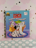 Vintage 1996 101 Dalmatians Puppy Roundup! First Little Golden Book Miniature Hardcover, Like New