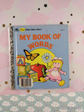 Vintage 1982 My Book of Words First Little Golden Book Miniature Hardcover