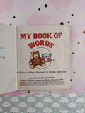 Vintage 1982 My Book of Words First Little Golden Book Miniature Hardcover