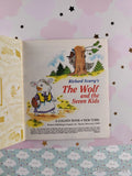 Vintage 1996 Richard Scarry's The Wolf and the Seven Kids First Little Golden Book Miniature Hardcover, Like New