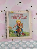Vintage 1982 Stevie's Tricycle First Little Golden Book Miniature Hardcover
