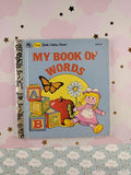 Vintage 1991 My Book of Words First Little Golden Book Miniature Hardcover