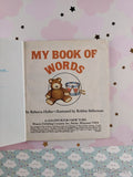 Vintage 1991 My Book of Words First Little Golden Book Miniature Hardcover
