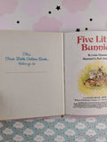 Vintage 1985 Five Little Bunnies First Little Golden Book Miniature Hardcover