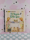Vintage 1986 I'll Share With You First Little Golden Book Miniature Hardcover