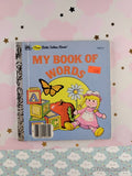 Vintage 1982 My Book of Words First Little Golden Book Miniature Hardcover