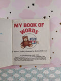 Vintage 1982 My Book of Words First Little Golden Book Miniature Hardcover