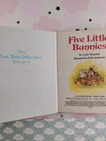 Vintage 1990 Five Little Bunnies First Little Golden Book Miniature Hardcover