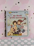Vintage 1982 My Book of the Seasons First Little Golden Book Miniature Hardcover