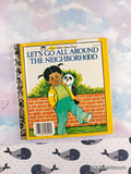 Vintage 1991 Let's Go All Around the Neighborhood First Little Golden Book Miniature Hardcover
