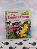 Vintage 1978 Sesame Street: The Count's Poem First Little Golden Book Miniature Hardcover