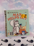 Vintage 1984 Max Helps Out First Little Golden Book Miniature Hardcover