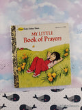 Vintage 1982 My Little Book of Prayers First Little Golden Book Miniature Hardcover