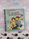 Vintage 1982 My Book of the Seasons First Little Golden Book Miniature Hardcover