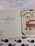 Vintage 1983 Little Squirt the Fire Engine First Little Golden Book Miniature Hardcover