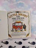 Vintage 1983 Little Squirt the Fire Engine First Little Golden Book Miniature Hardcover