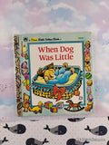 Vintage 1991 When Dog Was Little First Little Golden Book Miniature Hardcover