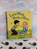 Vintage 1981 Let's Play Peek-a-Boo First Little Golden Book Miniature Hardcover