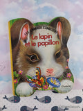 Vintage 1988 (French) Le Lapin et le Papillon by Chantecler Board Book Hardcover