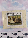 Vintage 1989 PostCats: Lesley Anne Ivory's Cat Paintings Miniature Hardcover, Like New