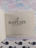 Vintage 1989 PostCats: Lesley Anne Ivory's Cat Paintings Miniature Hardcover, Like New