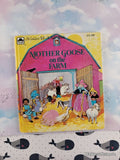 Vintage 1975 Mother Goose on the Farm Golden Tell-a-Tale Miniature Hardcover, Like New