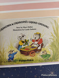 Vintage 1980 Grandma & Grandpa's Grand Opening Woodsey Fisher-Price Hardcover