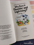 Vintage 1985 Why Does It Thunder and Lightning? A Just Ask Book Hardcover, Like New