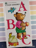 Vintage 1994 Cyndy Szekeres' ABC Golden Sturdy Light Board Book Hardcover, Like New