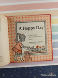 Vintage 1965 A Happy Day An Early-Start Preschool Reader Miniature Hardcover