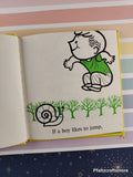Vintage 1965 Jumping Early-Start Preschool Reader Miniature Hardcover