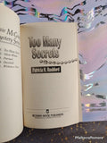 Vintage 1993 Too Many Secrets: Jennie McGrady Mystery #1 Softcover, Like New