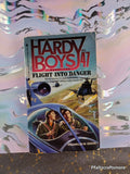 Vintage 1991 1st Printing The Hardy Boys Case Files #47: Flight Into Danger Softcover